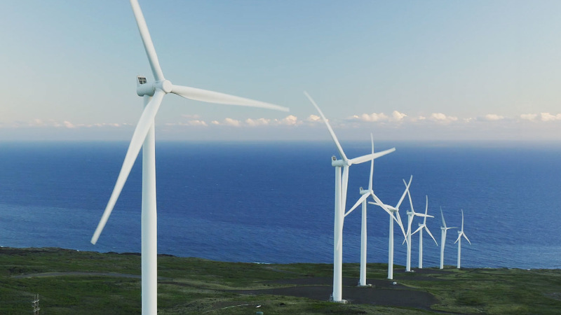 Windpark in ländlicher Region