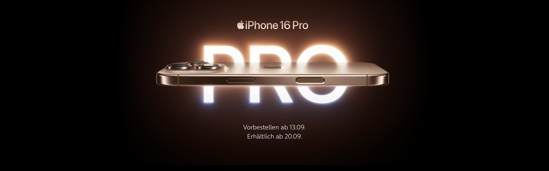 Apple iPhone 16 Pro - Vorbestellen ab 13.09. Erhältlich ab 20.09.