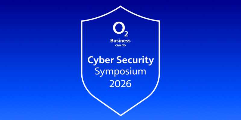 Cyber Scurity Symposium Icon auf Blaufverlauf